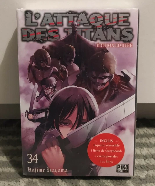 Manga Edition Limitée - L'attaque Des Titans Tome 34 - Pika Edition