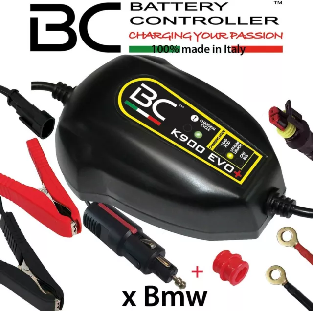 BC K900 EVO+ CARICABATTERIE CANBUS PER BATTERIE 12V 100Ah PIOMBO/LITIO PO4 MOTO