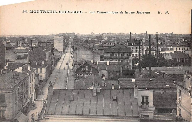 93 - MONTREUIL SOUS BOIS - SAN66380 - Vue panoramique de la rue Marceau