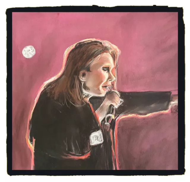 OZZY OSBOURNE (BLACK SABBATH)  AT THE COMMONWEALTH GAMES - Original painting