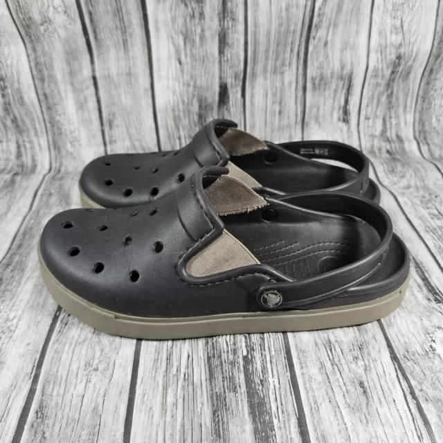 Crocs Citilane Clog Shoes Brown Unisex US Womens 8 Mens 6 Slip On Comfort Casual