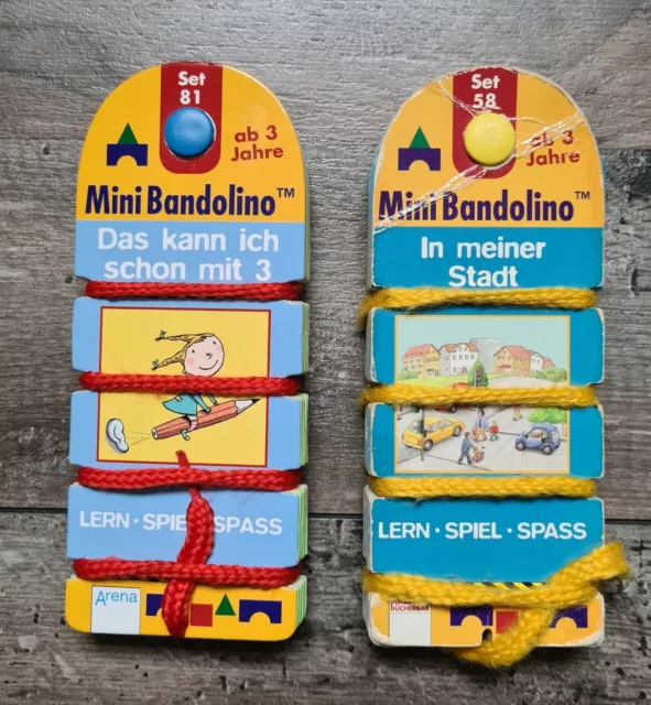 2x Mini Bandolino Set 58+81 "In Meiner Stadt" + "Das Kann Ich Schon Mit 3" Set