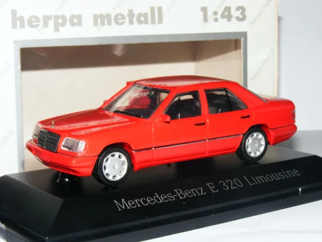 Herpa 1994 Mercedes-Benz E320 Saloon Imperial Red 1/43