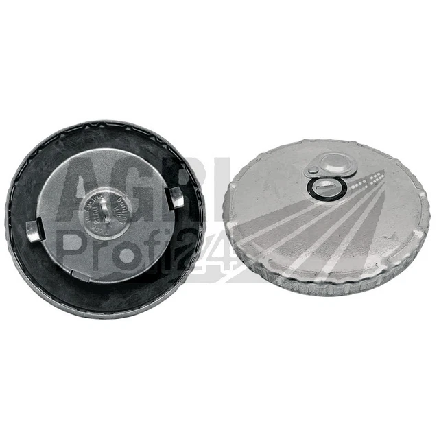 TRUCK DUCK® Universal Chrom Metall Tankdeckel 60mm abschließbar Tank Diebstahlsicherung mit Schloss für LKW Bagger Traktor