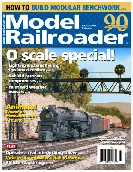 Model Railroader Magazine (US) Issue February 2024/ O SCALE SPECIAL !
