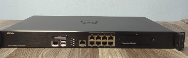 Dell SonicWall NSA-2600 8-Port Network Security Appliance Switch Firewall