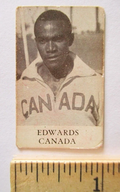 1936 Olympian Phil Edwards Canada Bronze Medal Runner Alpha Olymp Skylt Card 12
