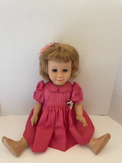 Mattel 1960 Chatty Cathy Prototype 20" Strawberry Blonde Soft Face Mute Doll Mattel 1960 Chatty Cathy Prototype 20" Strawberry Blonde Soft Face Mute Doll
