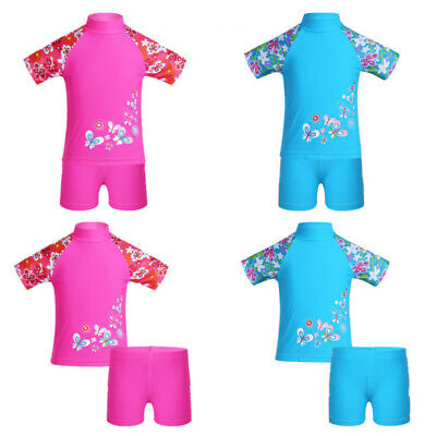 Bambine Tankini Costume Da Bagno Costume da Bagno stampato floreale Tops + Shorts Costume da bagno