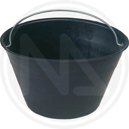 Secchio Per Muratore In PVC Rosso - Capacità 36 Cm Con Manico Ad Arco - Foto 3