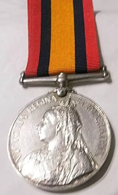 No Clasp Qsa (Ent. 4) Queens South Africa Medal Leech Manchester Regt Casualty