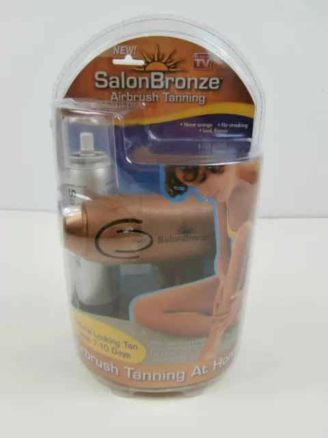 Pistola de pulverización del kit de bronceado con aerógrafo de bronce de salón y un cartucho grande de 4.5 onzas