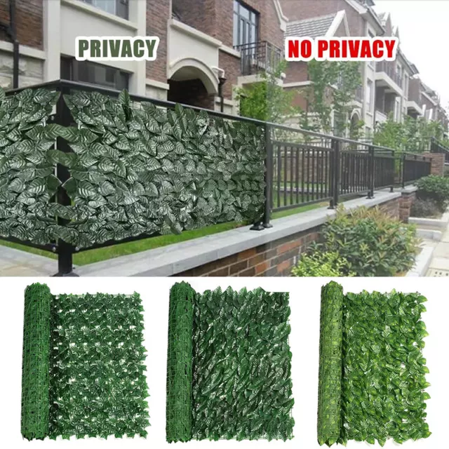 Artificial Green Leaf Decor Faux Ivy Wall Fence Vine Leaves Net Garden Decor 1PC