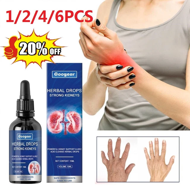 1/2/4/6Pcs Powerful Kidney Support & Uric Acid Cleanse Herbal Drops 2023