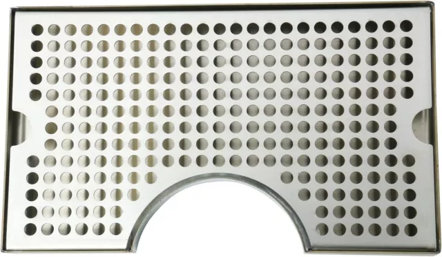 Stainless Steel Beer Drip Tray Draft Beer Drip Tray Removable Grate	5" x 1.75"