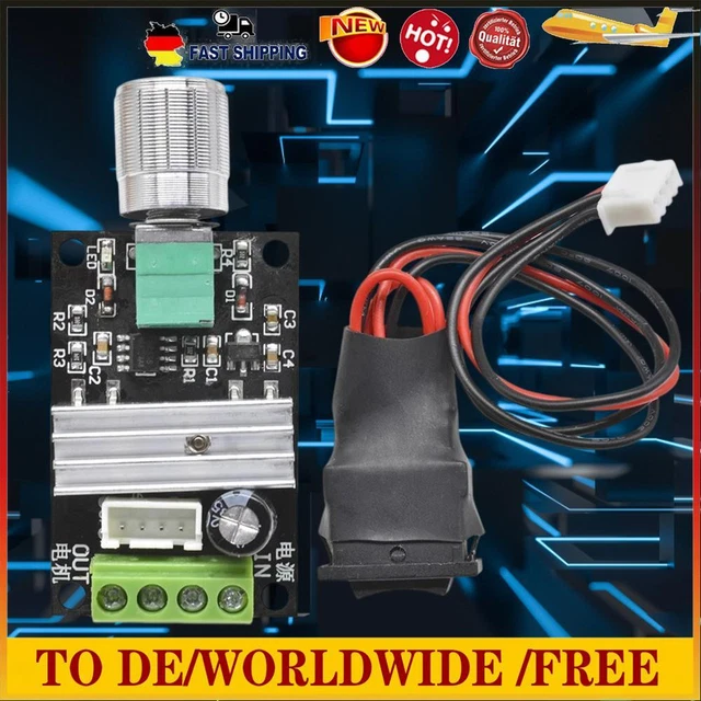 DC 6V 12V 24V 28V DC Motor Speed Controller 3A DC Motor Driver Reversible Switch