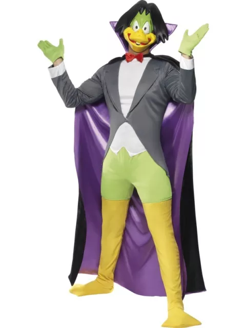 Costume Carnevale Uomo Da Conte Duckula Deluxe Vestito Abito Halloween Dracula