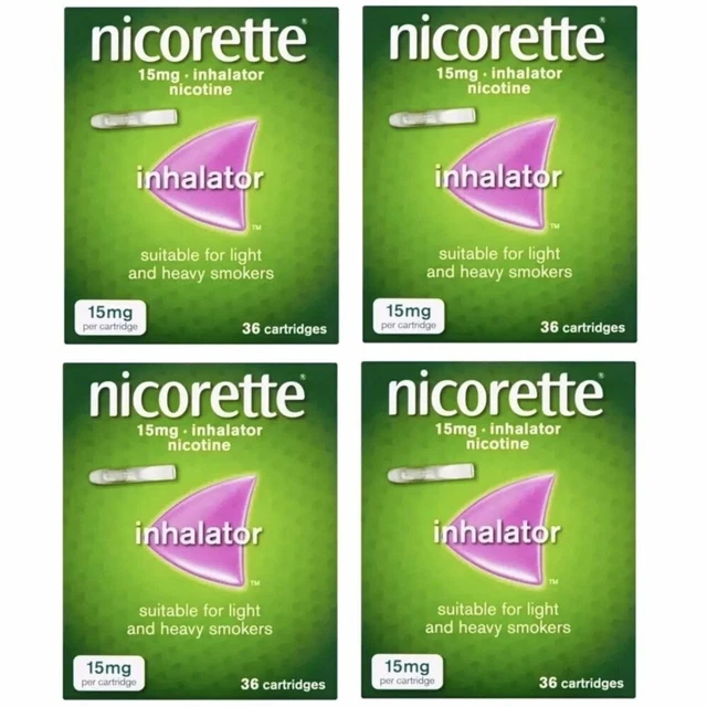 NICORETTE 15MG INHALATOR Nicotine 36 Cartridges - The Ultimate Quit