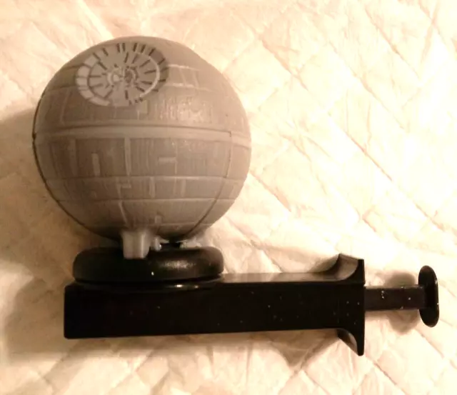 Vintage Star Wars A New Hope Death Star Spinning Toy Applause Black Gray 1996