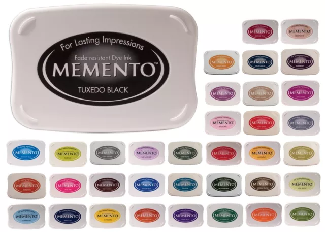 Tsukineko Memento Ink Pad LARGE Rubber Stamp Quick Dry Fade Resistant Dye