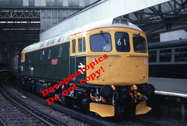 ORIGINAL 35MM Slide Railway Diesel /Steam- 33008 @ Waterloo May 1986 £3 ...