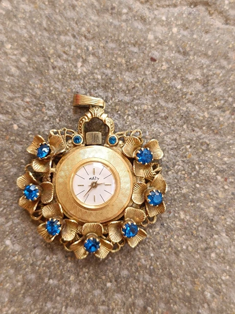 Montre Dorée Montre Pendentif Femme Maty ANCIEN, VINTAGE