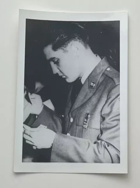 Elvis Presley Authentic Vintage  Original Photo Military Enlistment 1958