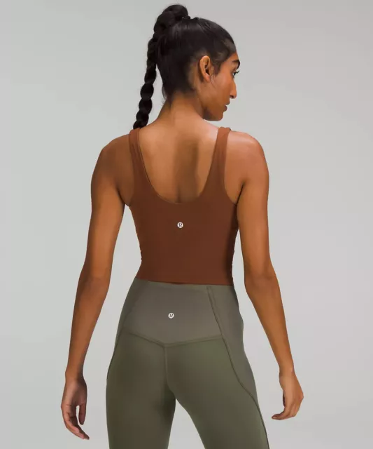 LULULEMON ALIGN™ CROPPED Tank Top - Size 8 - Roasted Brown RTDB - NWT  $49.00 - PicClick