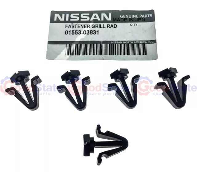 Genuine NISSAN Skyline R33 Stegea WC34 AWC34 Front Grille Clips Set Of 5