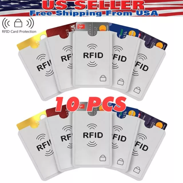 RFID Credit Card ID Sleeve Protector Blocking Safety Aluminum Shield Anti Theft