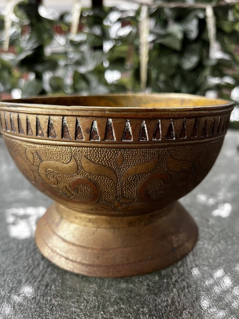 Antique Islamic /Indi Brass bowl