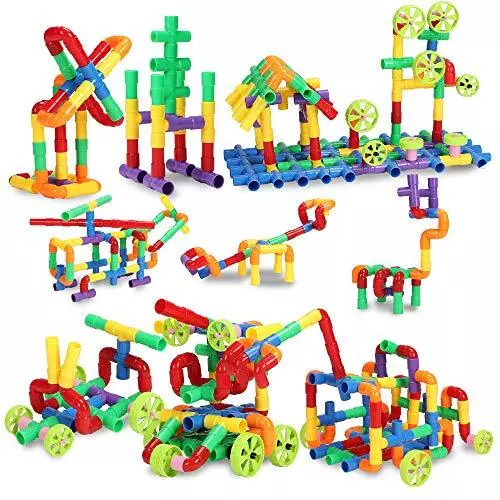 STEM Building Blocks Toy for Kids, Educational Toddlers Preschool Brain Toy