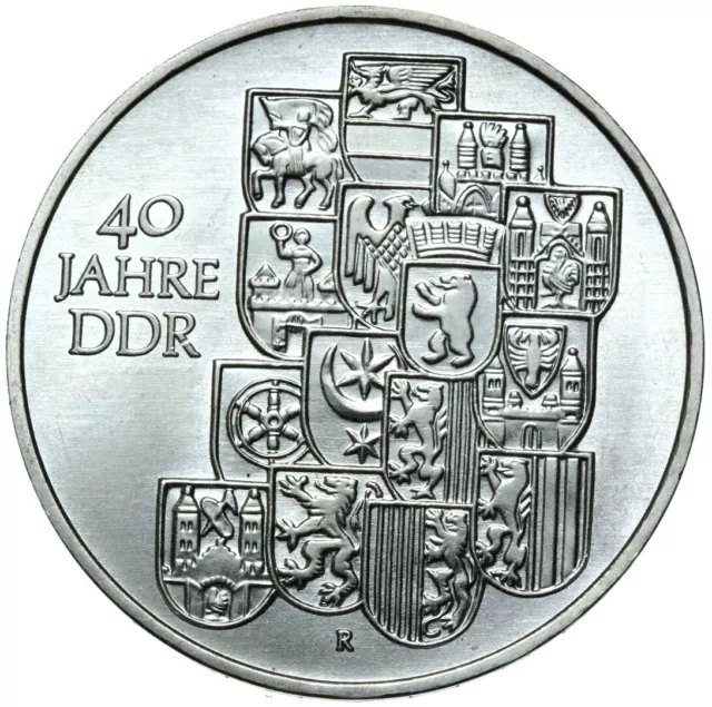 Gedenkmünze DDR - 10 Mark 1989 A - 40 Jahre DDR Bezirkswappen - Stempelglanz UNC