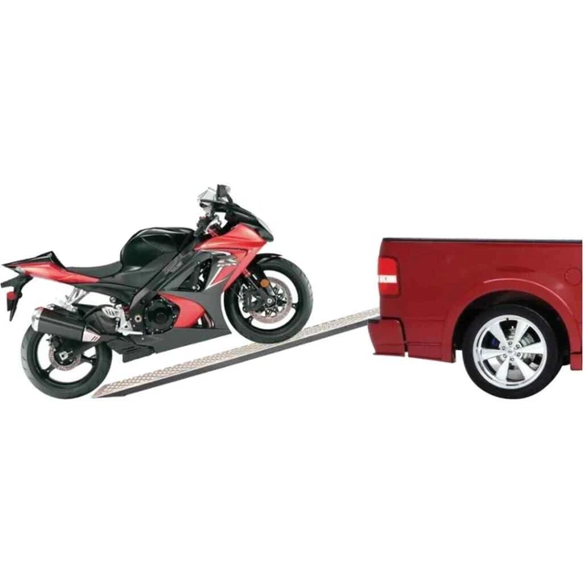 Carpoint Auffahrrampe Stahl 150x21 cm Silbern Carpoint