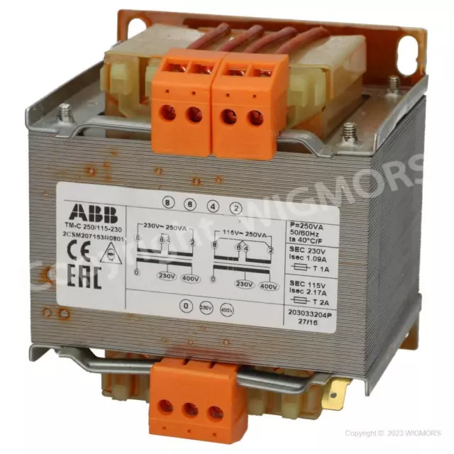 Single phase control transformer ABB TM-C 250/115-230 2CSM207153R0801
