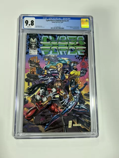 Cyberforce Limited Series 1 Cgc 9.8 White Pages Image Top Cow 1992