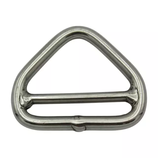 Stainless Steel Triangle Ring Double Bar 5MM x 45MM (Delta Triangular Link)