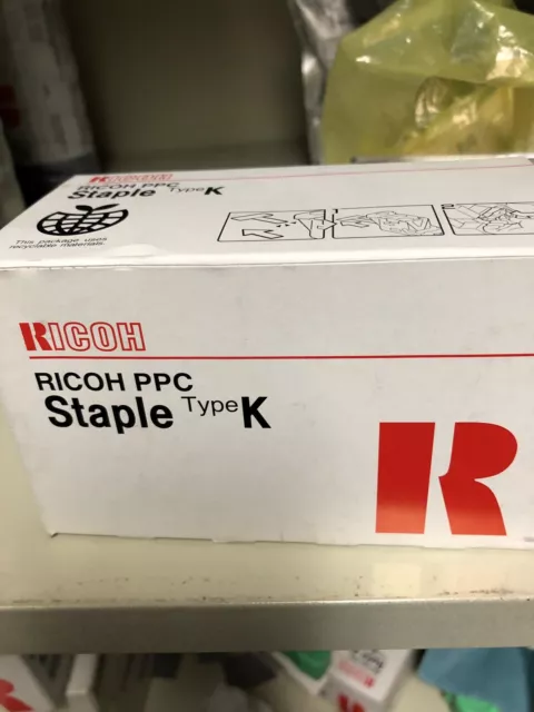 Genuine Ricoh PPC Staple Type K 410801 Cartridge Assembly contains 5,000 staples