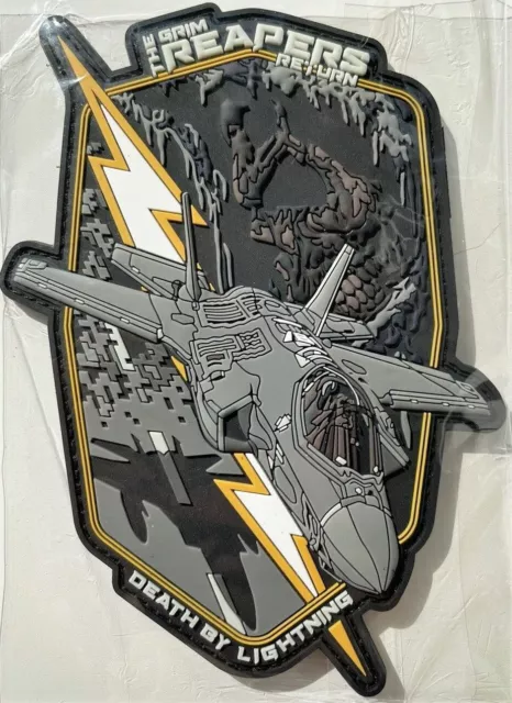 USAF 493rd FS Grim Reapers Return To RAF Lakenheath F-35 3D PVC Patch