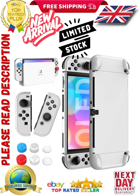 NINTENDO SWITCH case OLED Model, Dockable Cover Hard with 6 Thum £12.26 ...