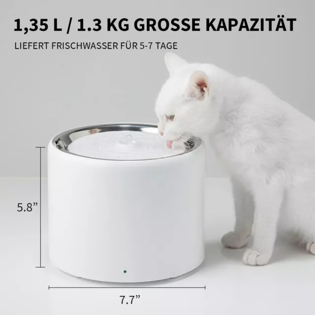 PETKIT Wasserbrunnen Automatische intelligenter Trinkbrunnen 1.8L für Katze Hund 2