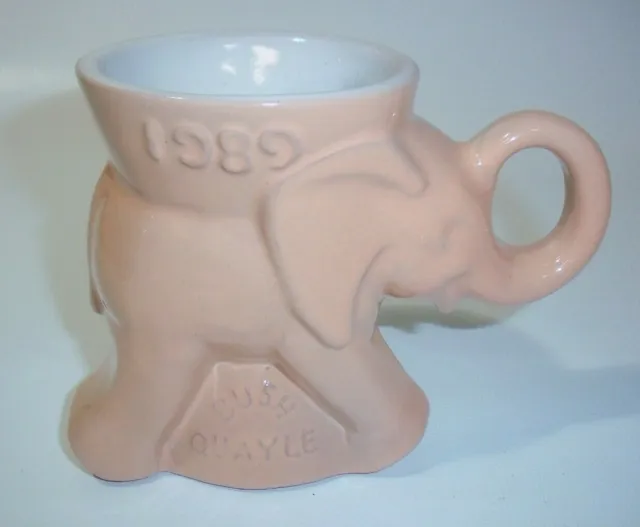 Vintage Frankoma 1989 Republican GOP Political Elephant Mug Cup