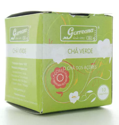 Gorreana Cha Verde Té Verde (20g-10 Bolsitas de Té) De La Azores