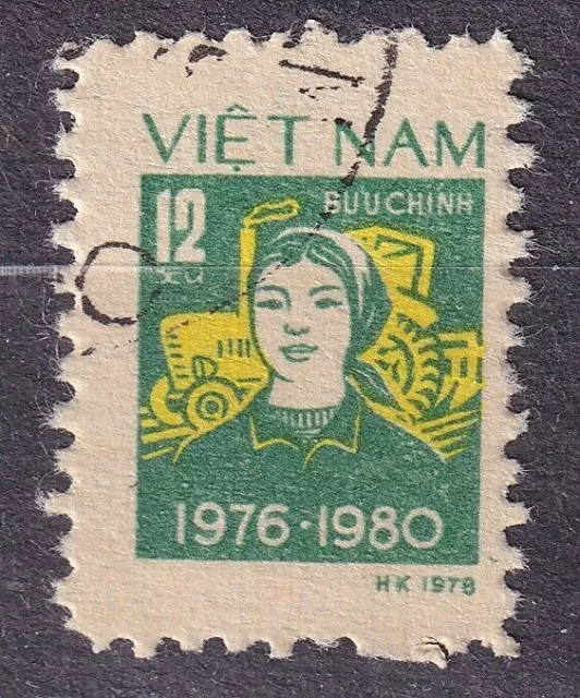 VIETNAM 1979 SC#1000 used 12xu st., Five Year Plan (1976-1980), Peasant woman.