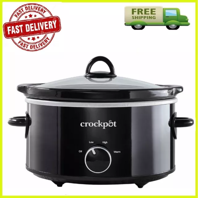 Crock-Pot SCV700KRNP 7 Qt Food Slow Cooker Home Cooking Kitchen Appliance,  Red