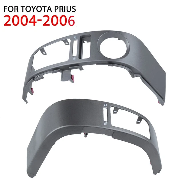Left+Right Center Inner A/C Dash Air Vent Cover Trim Silver ABS Anti-corrosion