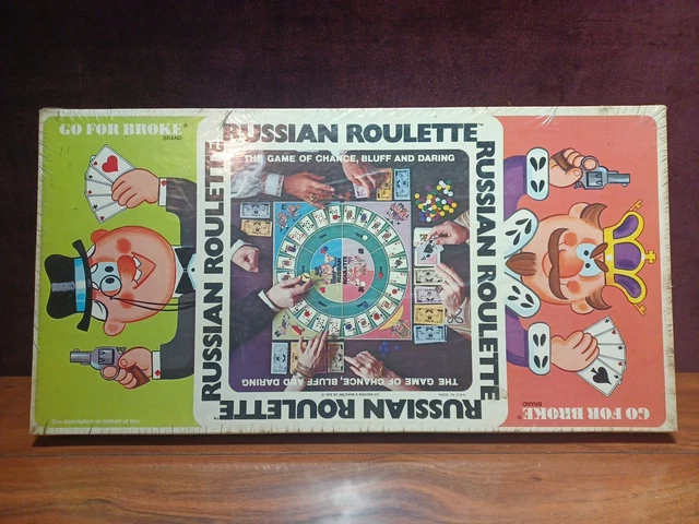 Russian Roulette Vintage 1975 Complete Board Game Great Condition