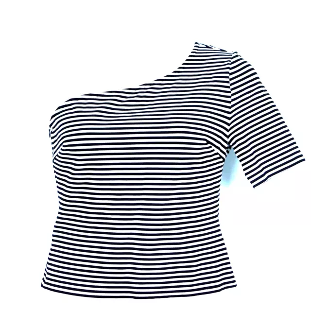 ~SS~ Size M PORTMANS Striped One-Shoulder Top