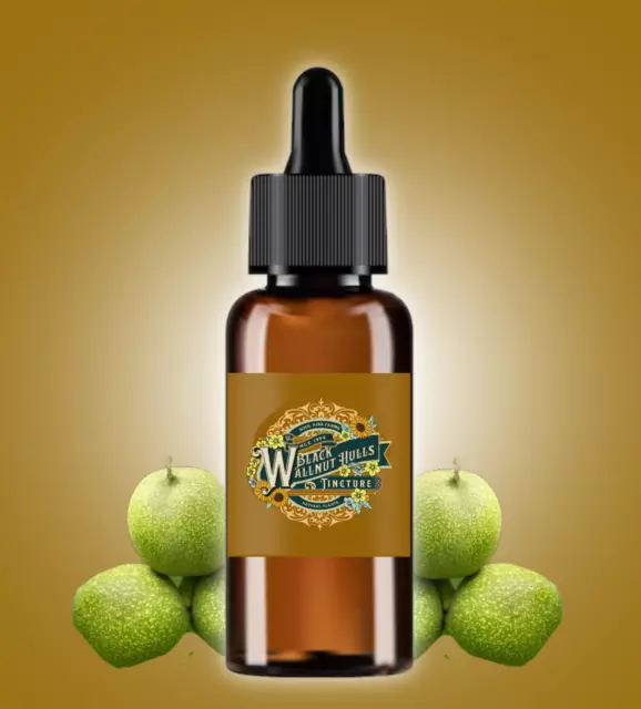 Black Walnut Hull Tincture - black walnut hull extract - Potent Easy - Made USA