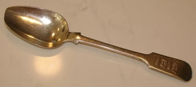 1850 Halifax Ns Canada Sterling Silver Table Spoon Michael Septimus Brown 2.5 Oz